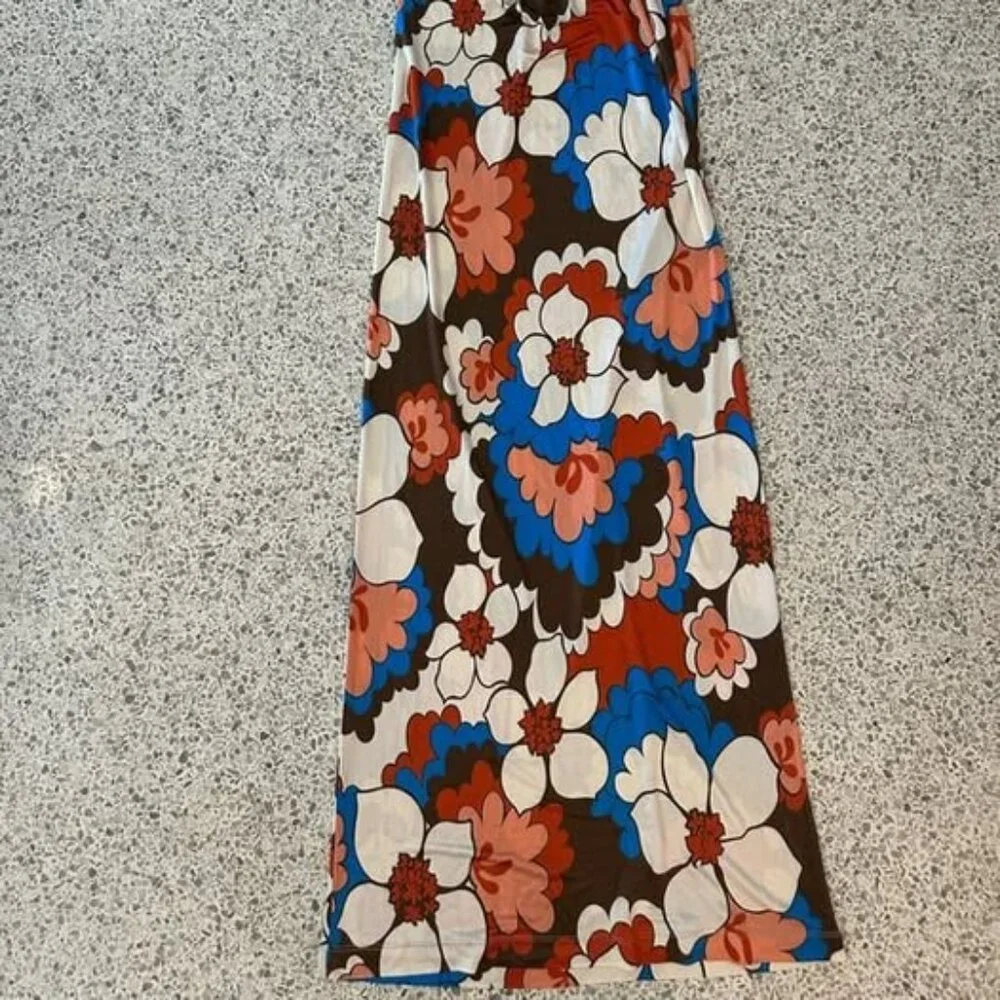 Ronny Kobo “Sammy” Knotted Cutout Linen Maxi Dress – Size Small - Picture 3 of 9